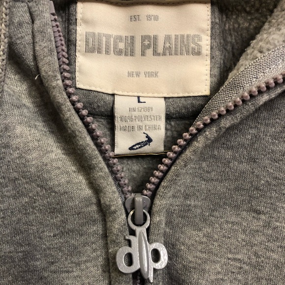 Men’s Ditch Plains NY Full Zip Hoodie Large - Picture 4 of 6